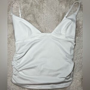 White Sleeveless Top